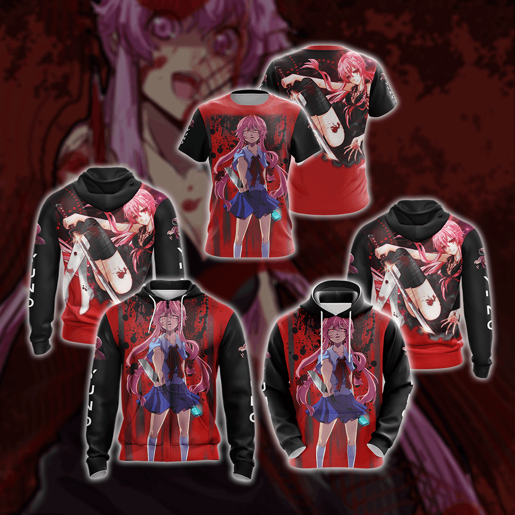 Future Diary Yuno Gasari Unisex 3D T-shirt