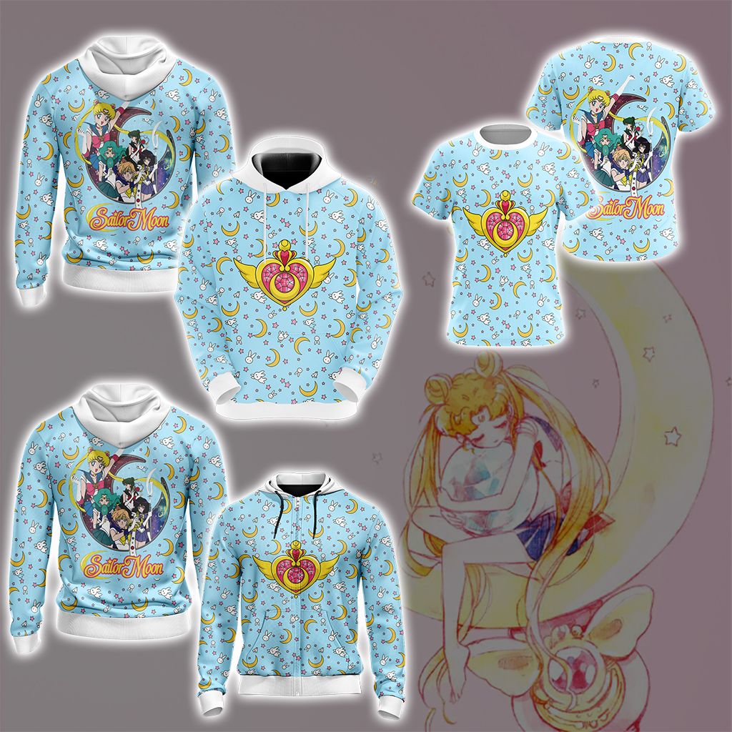Sailor Moon - Characters New Style 3D T-shirt
