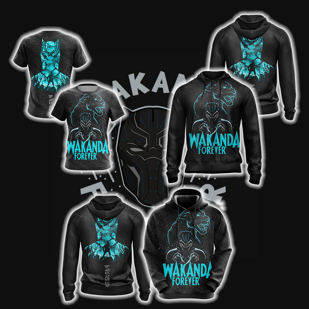Black Panther - Wankada Forever Unisex 3D T-shirt
