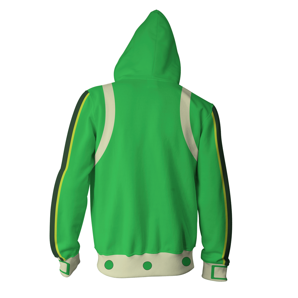 Boku No Hero Academia Tsuyu Asui Cosplay Zip Up Hoodie Jacket