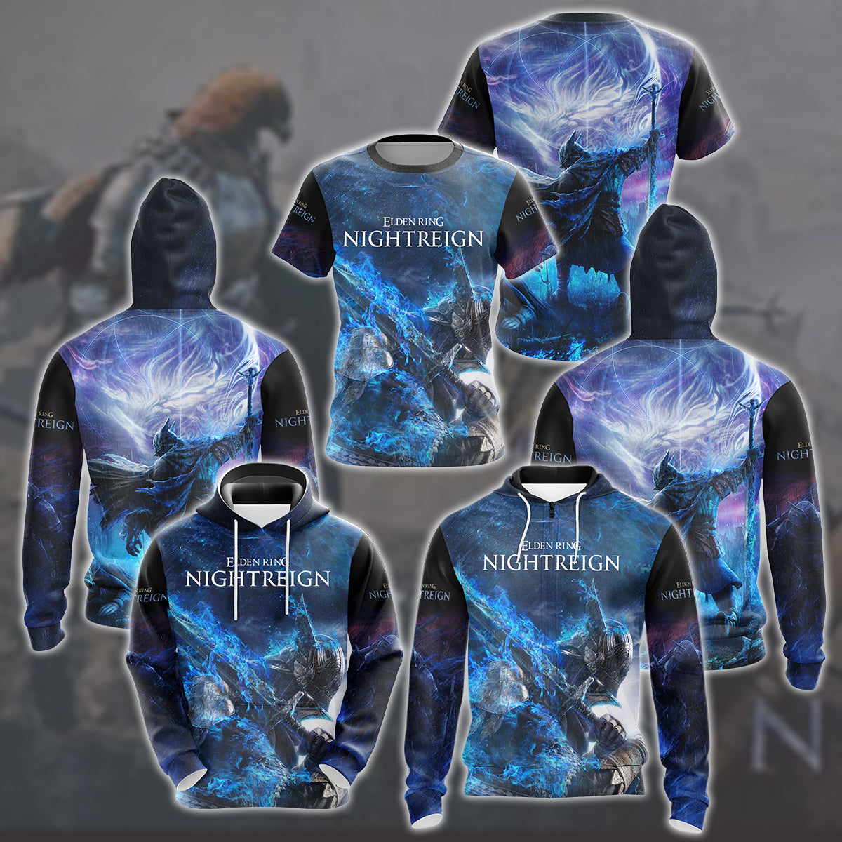 Elden Ring Nightreign Video Game All Over Printed T-shirt Tank Top Zip Hoodie Pullover Hoodie Hawaiian Shirt Beach Shorts Joggers