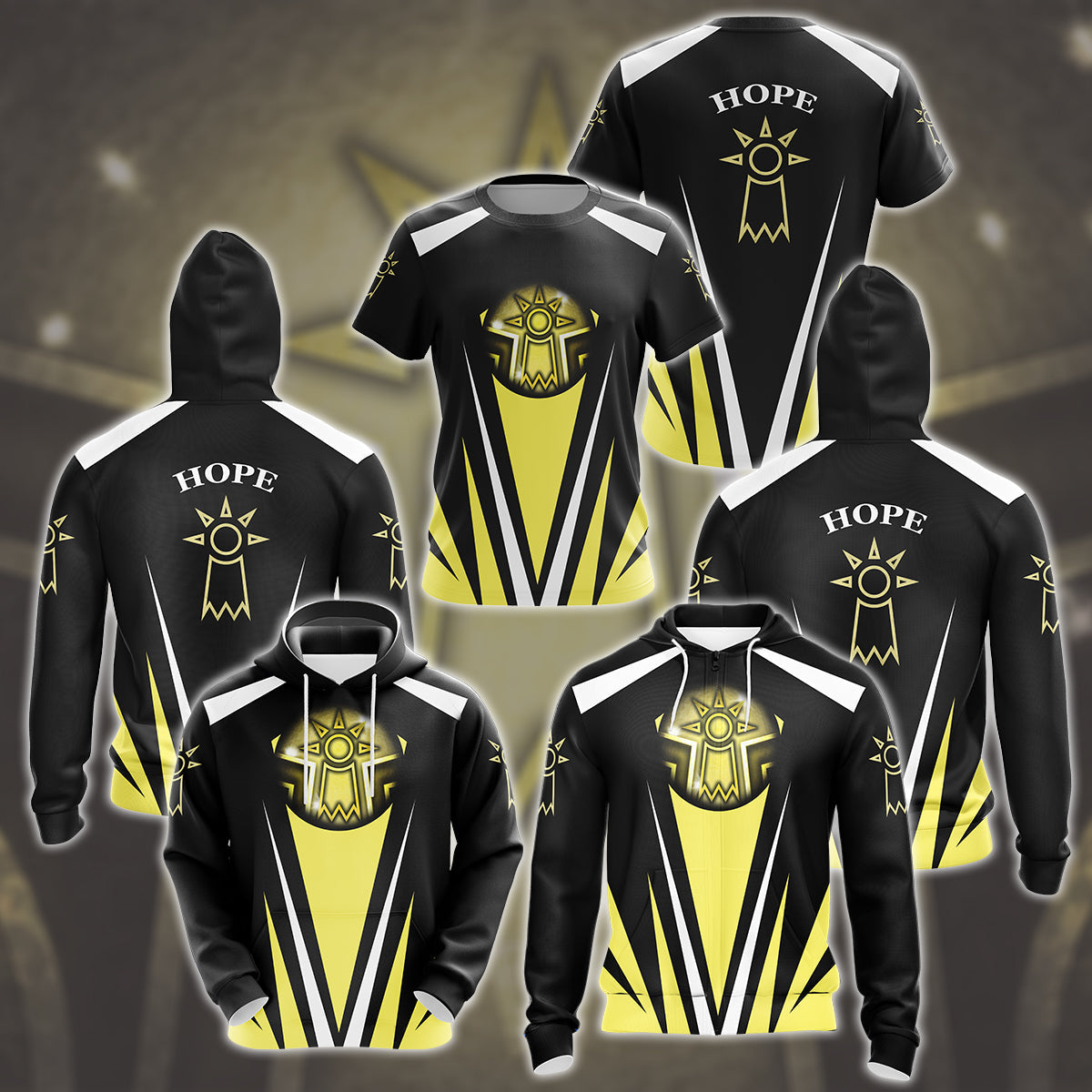 Digimon Crest Of Hope Video Game All Over Printed T-shirt Tank Top Zip Hoodie Pullover Hoodie Hawaiian Shirt Beach Shorts Joggers