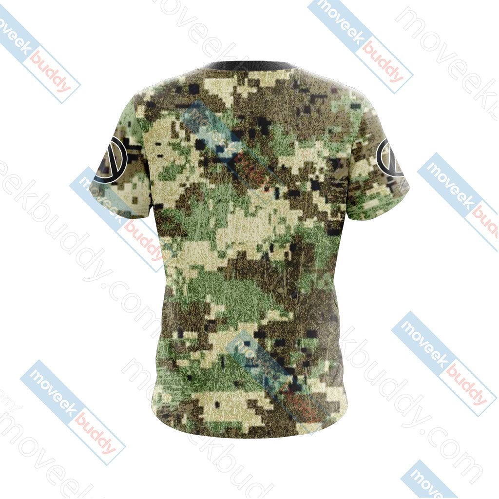 Borderlands - DAHL Camo Style Version 2 Unisex 3D T-shirt