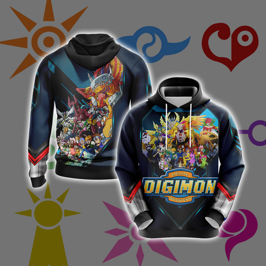 Digimon Mimi And Tanemon Unisex 3D T-shirt Hoodie