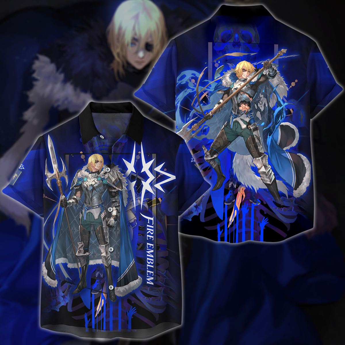 Fire Emblem Dimitri Video Game 3D All Over Printed T-shirt Tank Top Zip Hoodie Pullover Hoodie Hawaiian Shirt Beach Shorts Jogger Hawaiian Shirt