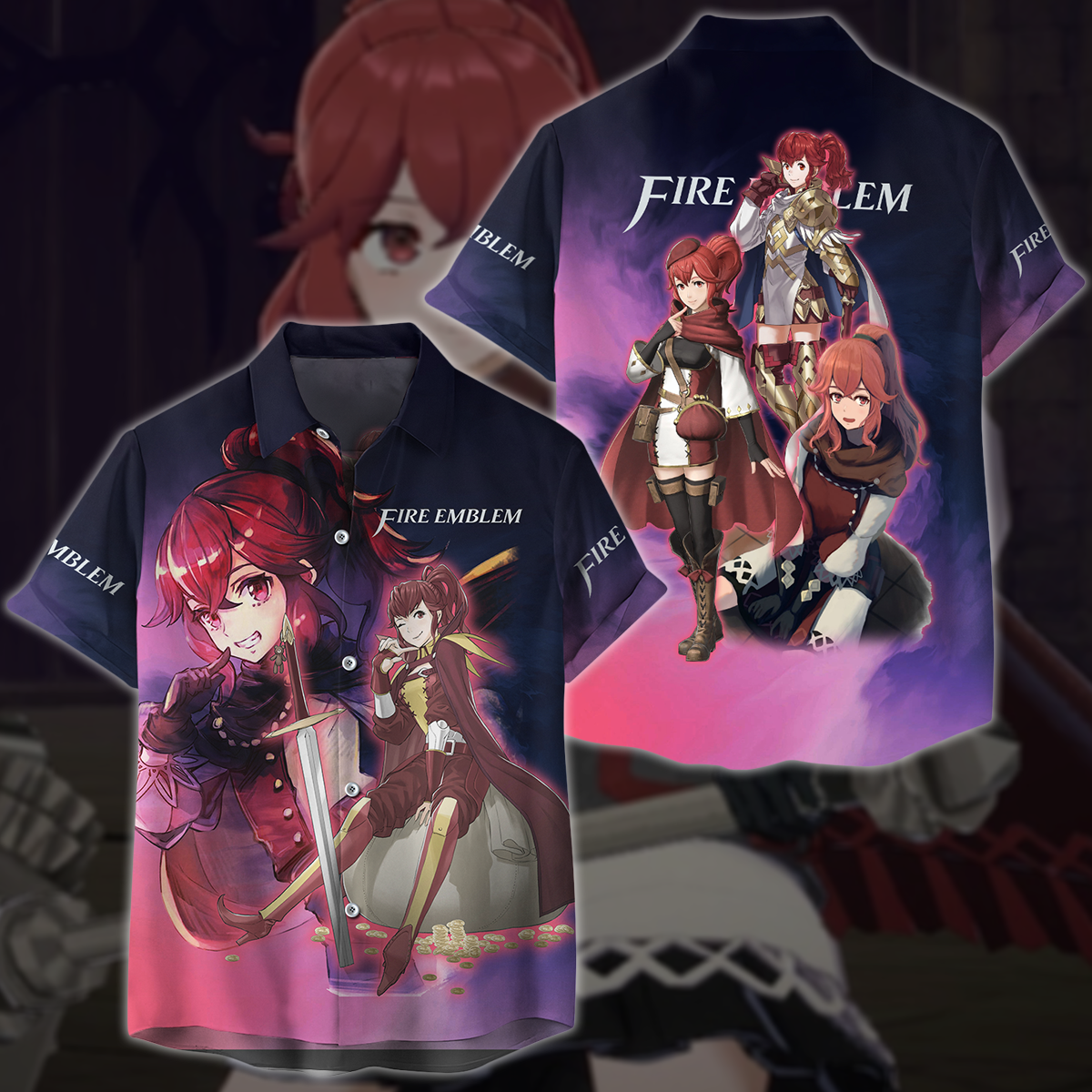 Fire Emblem - Anna Video Game 3D All Over Printed T-shirt Tank Top Zip Hoodie Pullover Hoodie Hawaiian Shirt Beach Shorts Jogger