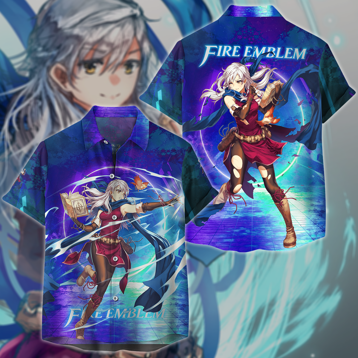 Fire Emblem Micaiah Video Game 3D All Over Print T-shirt Tank Top Zip Hoodie Pullover Hoodie Hawaiian Shirt Beach Shorts Jogger Hawaiian Shirt