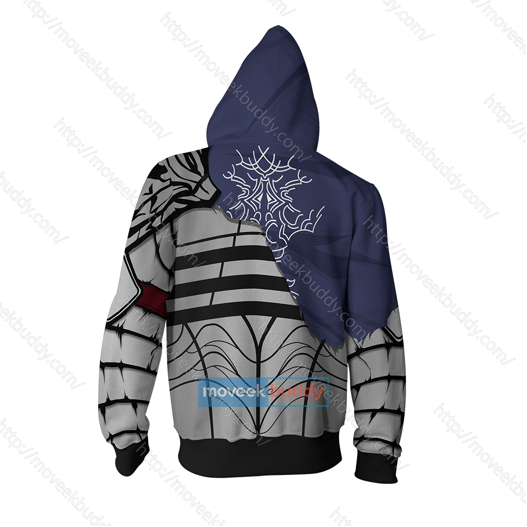 Dark Souls Knight Artorias Cosplay Zip Up Hoodie Jacket