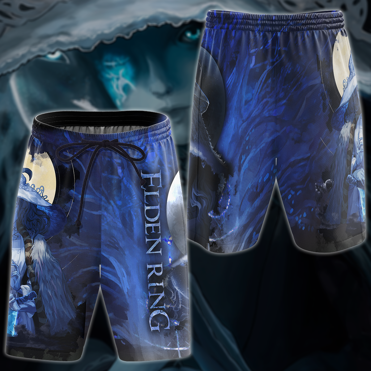 Elden Ring Ranni The Witch (Renna) Video Game 3D All Over Print T-shirt Tank Top Zip Hoodie Pullover Hoodie Hawaiian Shirt Beach Shorts Jogger Beach Shorts