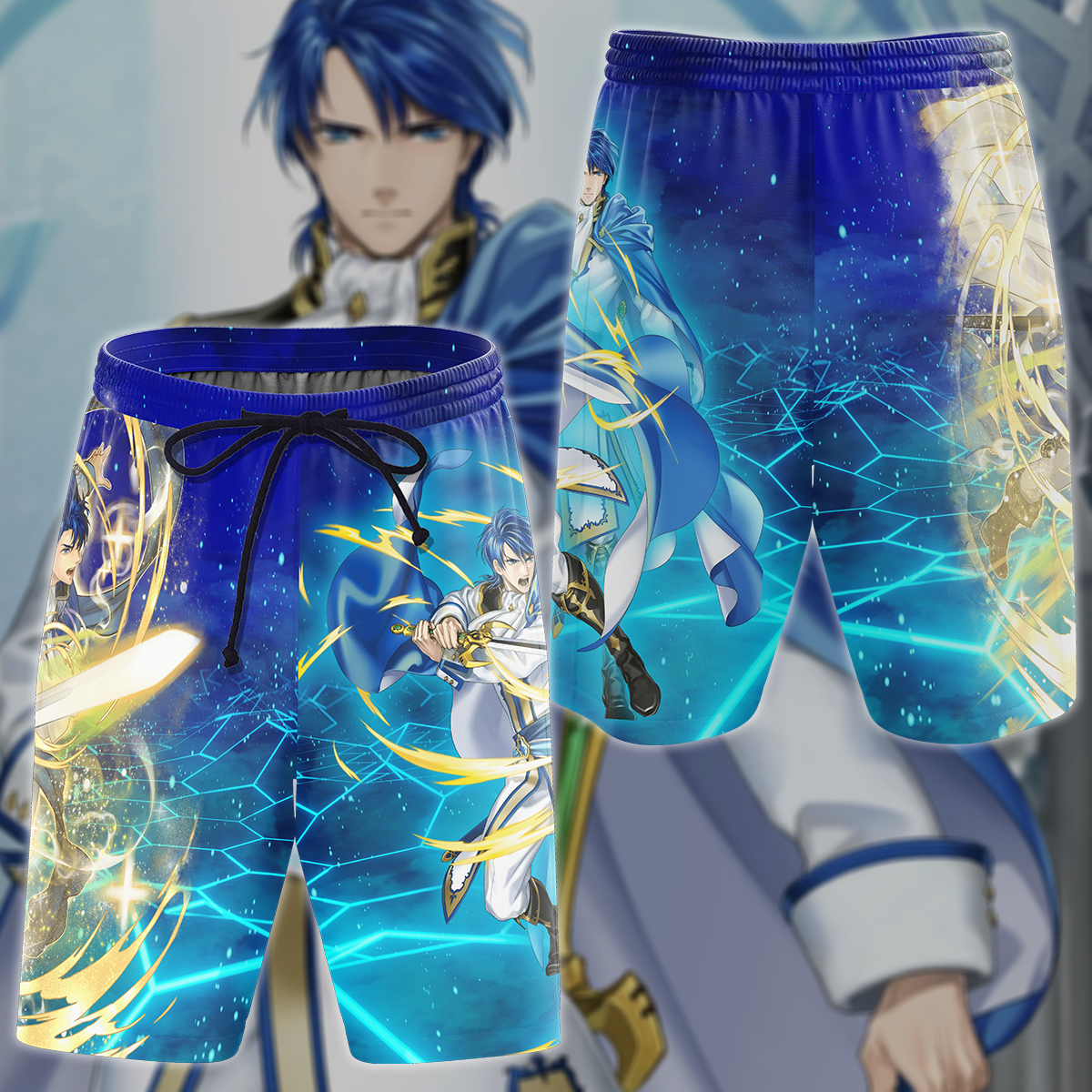 Fire Emblem Sigurd Video Game 3D All Over Print T-shirt Tank Top Zip Hoodie Pullover Hoodie Hawaiian Shirt Beach Shorts Jogger Beach Shorts