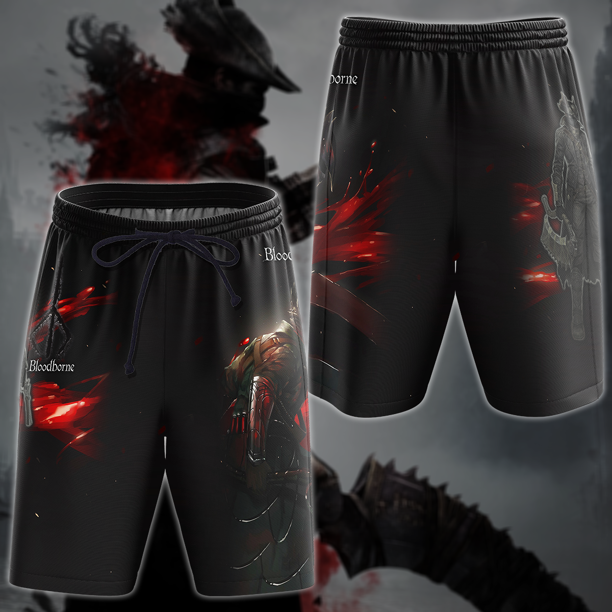 Bloodborne Video Game 3D All Over Printed T-shirt Tank Top Zip Hoodie Pullover Hoodie Hawaiian Shirt Beach Shorts Jogger Beach Shorts