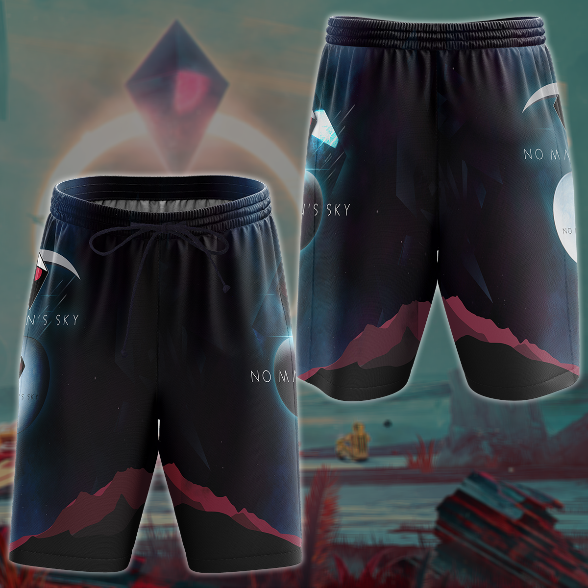 No Man's Sky Video Game 3D All Over Printed T-shirt Tank Top Zip Hoodie Pullover Hoodie Hawaiian Shirt Beach Shorts Jogger Beach Shorts