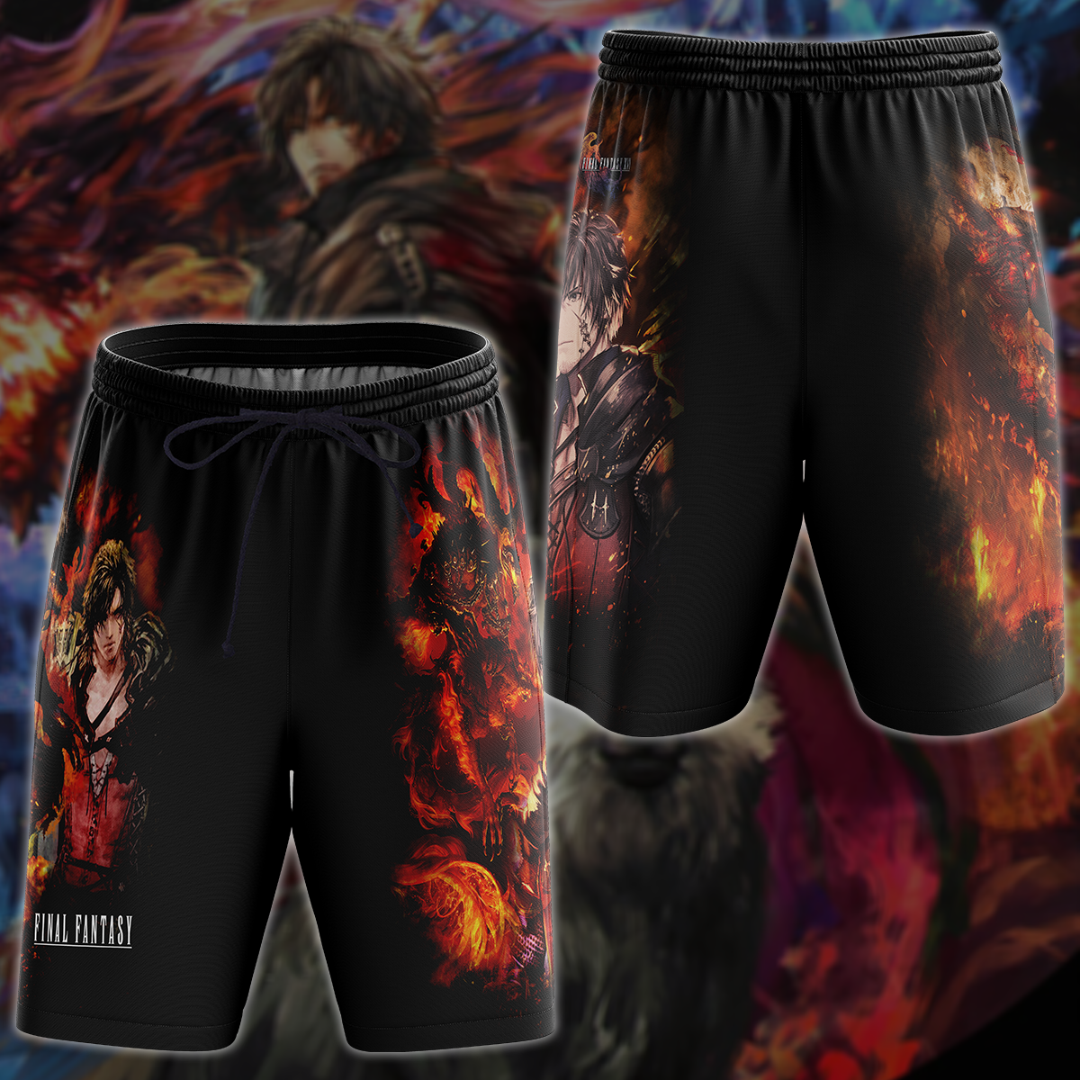 Final Fantasy XVI Video Game 3D All Over Printed T-shirt Tank Top Zip Hoodie Pullover Hoodie Hawaiian Shirt Beach Shorts Jogger Beach Shorts