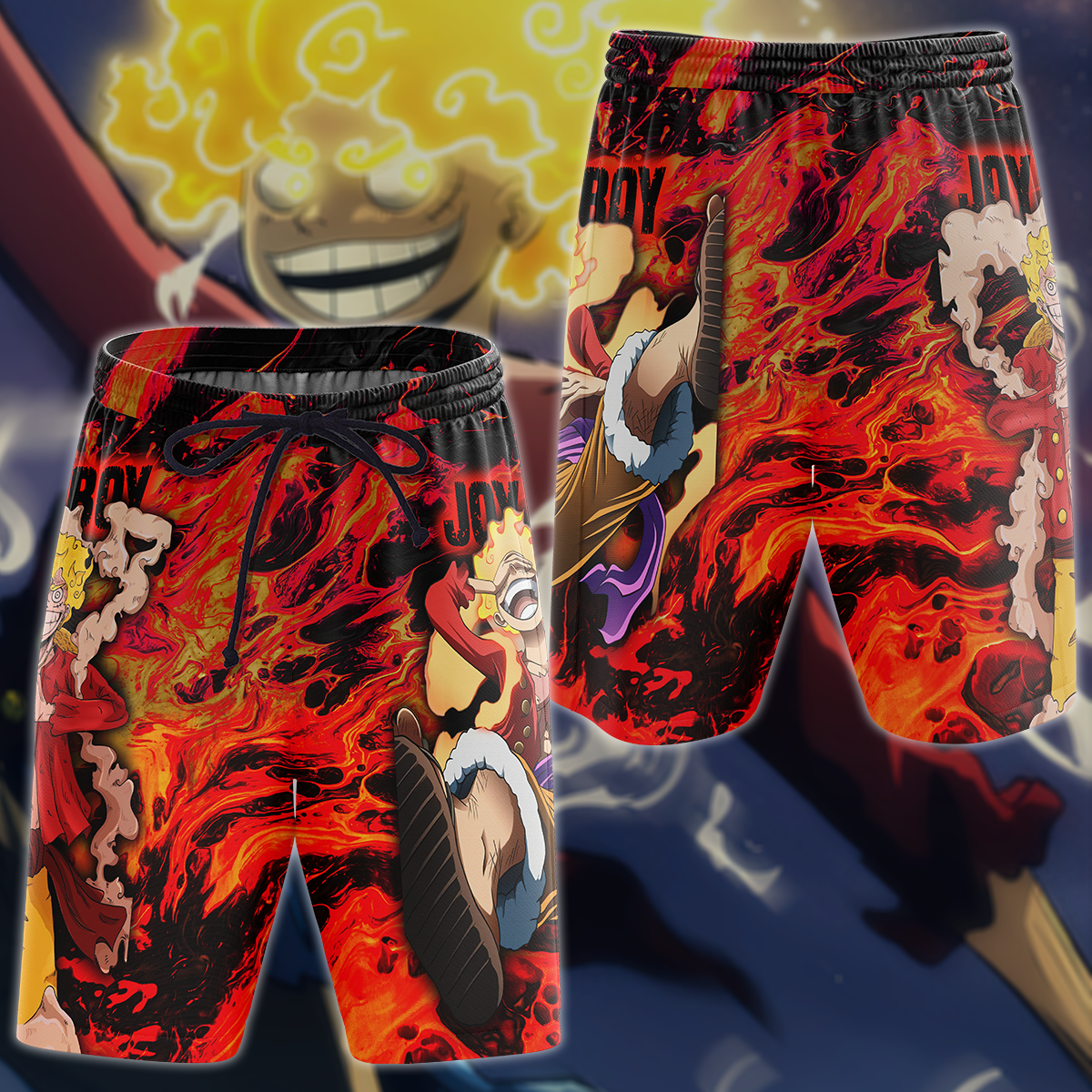 One Piece Joy boy Luffy Anime Manga 3D All Over Print T-shirt Tank Top Zip Hoodie Pullover Hoodie Hawaiian Shirt Beach Shorts Jogger Beach Shorts