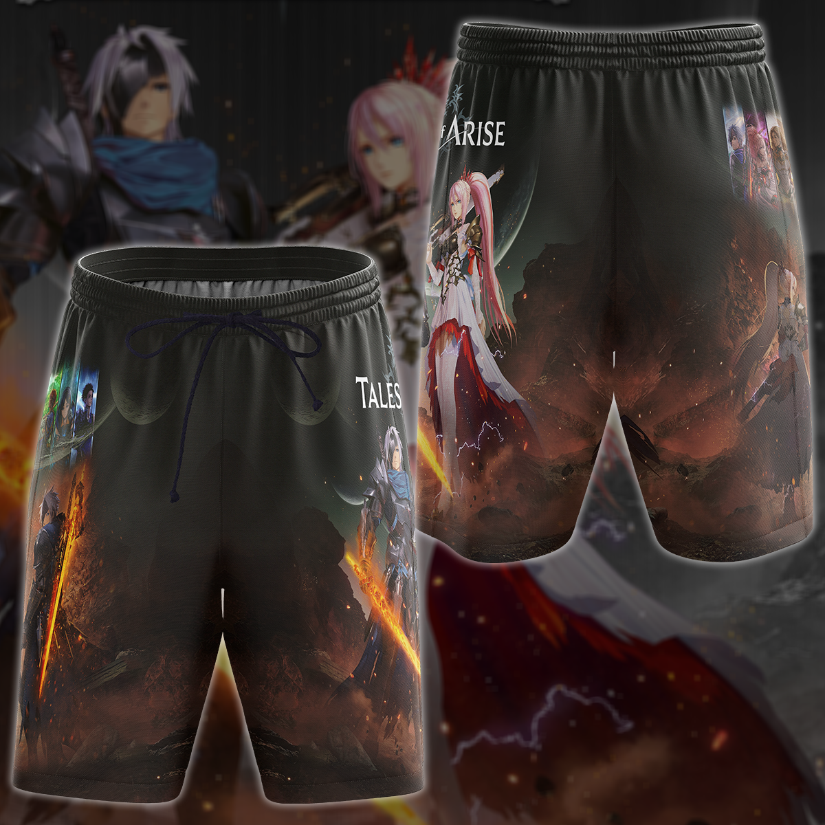 Tales of Arise Video Game 3D All Over Printed T-shirt Tank Top Zip Hoodie Pullover Hoodie Hawaiian Shirt Beach Shorts Jogger Beach Shorts