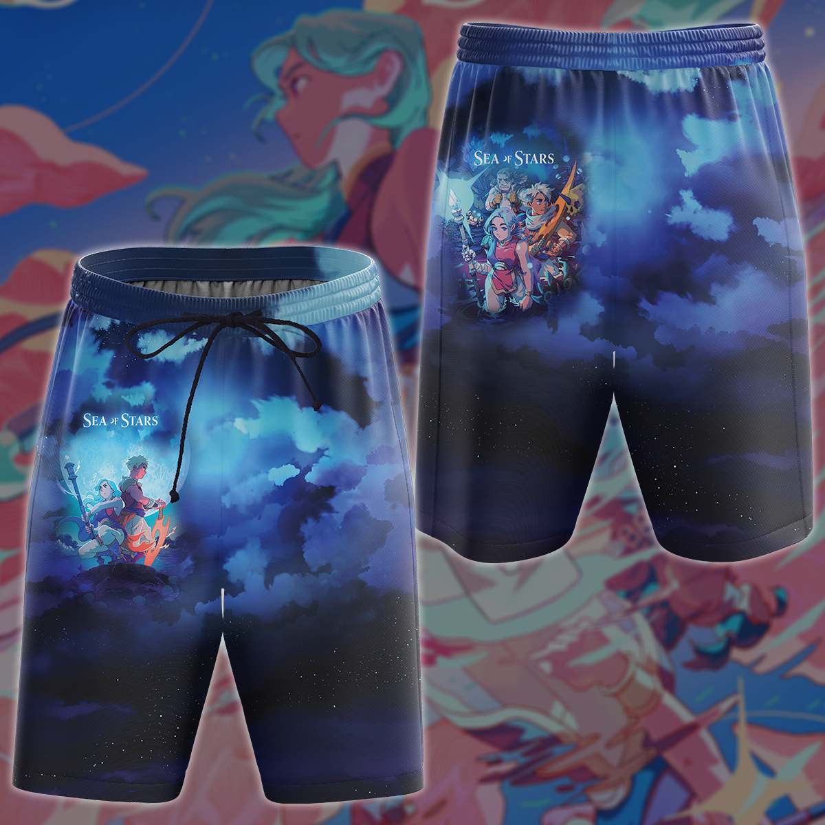 Sea of Stars Video Game 3D All Over Printed T-shirt Tank Top Zip Hoodie Pullover Hoodie Hawaiian Shirt Beach Shorts Joggers Beach Shorts