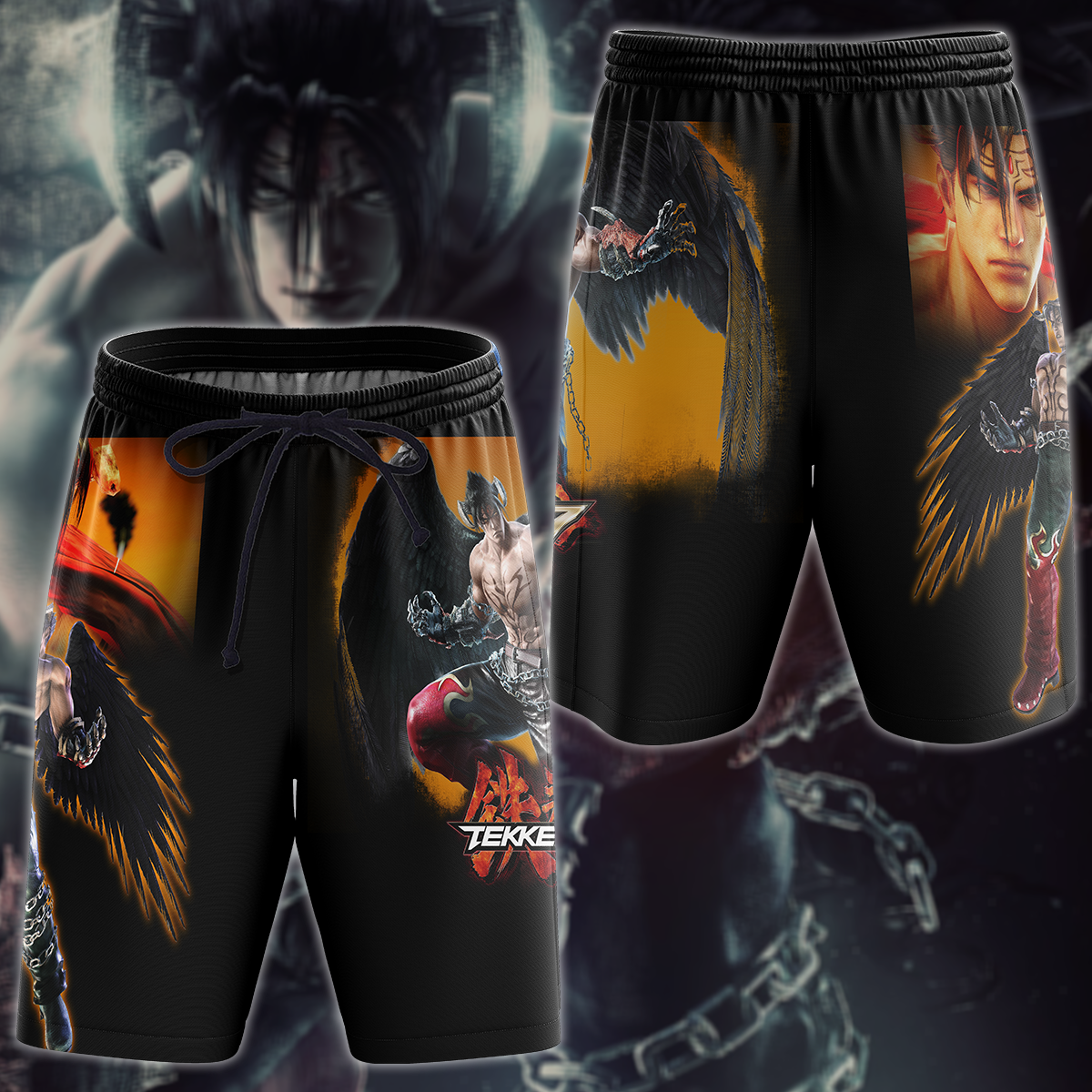 Tekken 7 Video Game 3D All Over Print T-shirt Tank Top Zip Hoodie Pullover Hoodie Hawaiian Shirt Beach Shorts Jogger Beach Shorts