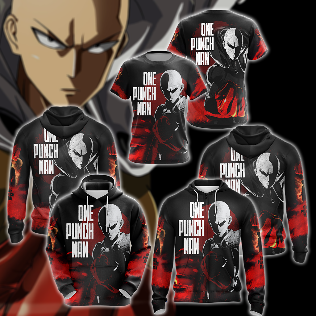 One Punch Man 3D All Over Print T-shirt Tank Top Zip Hoodie Pullover Hoodie Hawaiian Shirt Beach Shorts Jogger