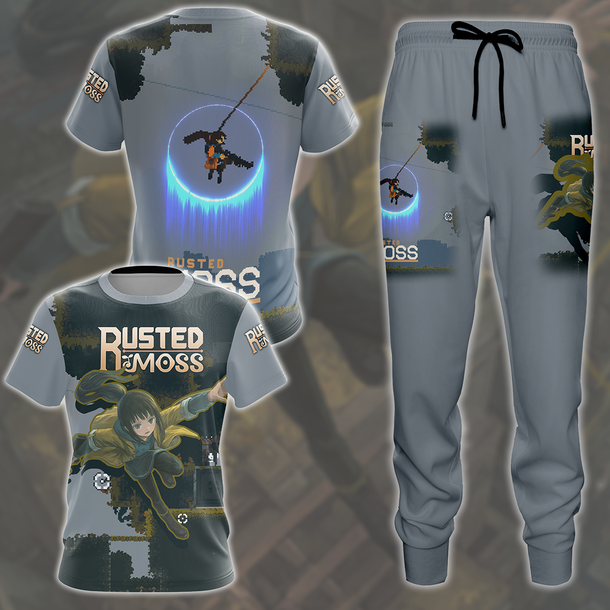 Rusted Moss Video Game All Over Printed T-shirt Tank Top Zip Hoodie Pullover Hoodie Hawaiian Shirt Beach Shorts Joggers