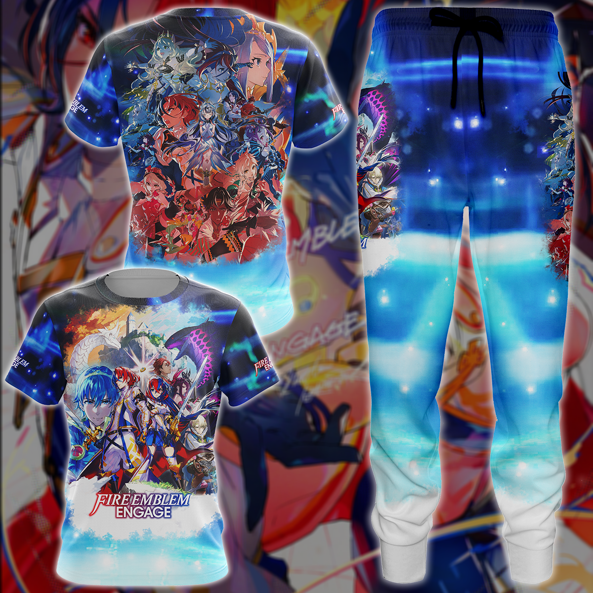 Fire Emblem Engage Video Game 3D All Over Printed T-shirt Tank Top Zip Hoodie Pullover Hoodie Hawaiian Shirt Beach Shorts Jogger