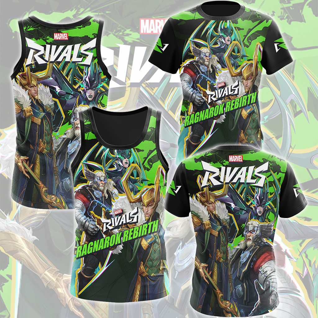 Marvel Rivals Ragnarok Rebirth Video Game All Over Printed T-shirt Tank Top Zip Hoodie Pullover Hoodie Hawaiian Shirt Beach Shorts Joggers