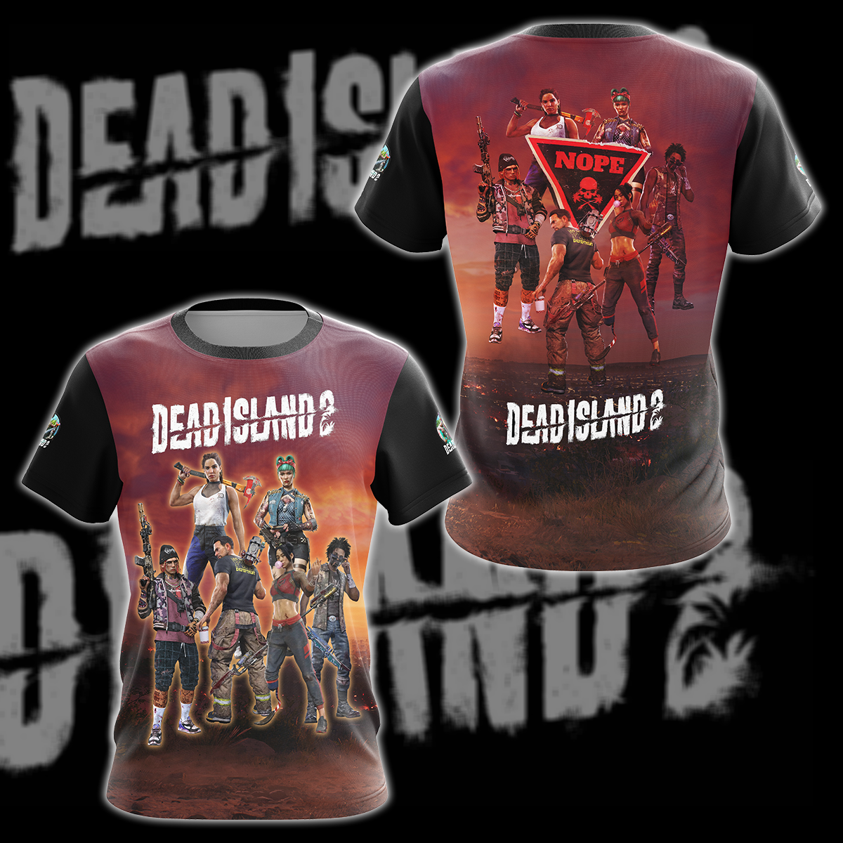 Dead Island 2 Video Game 3D All Over Printed T-shirt Tank Top Zip