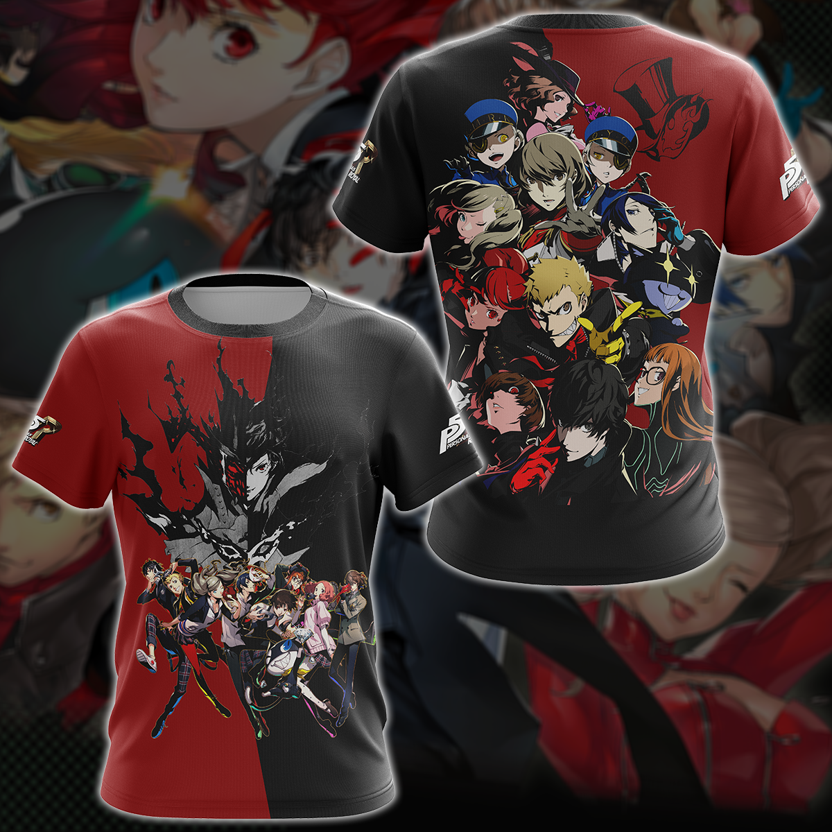 Persona 5 Royal Video Game 3D All Over Printed T-shirt Tank Top