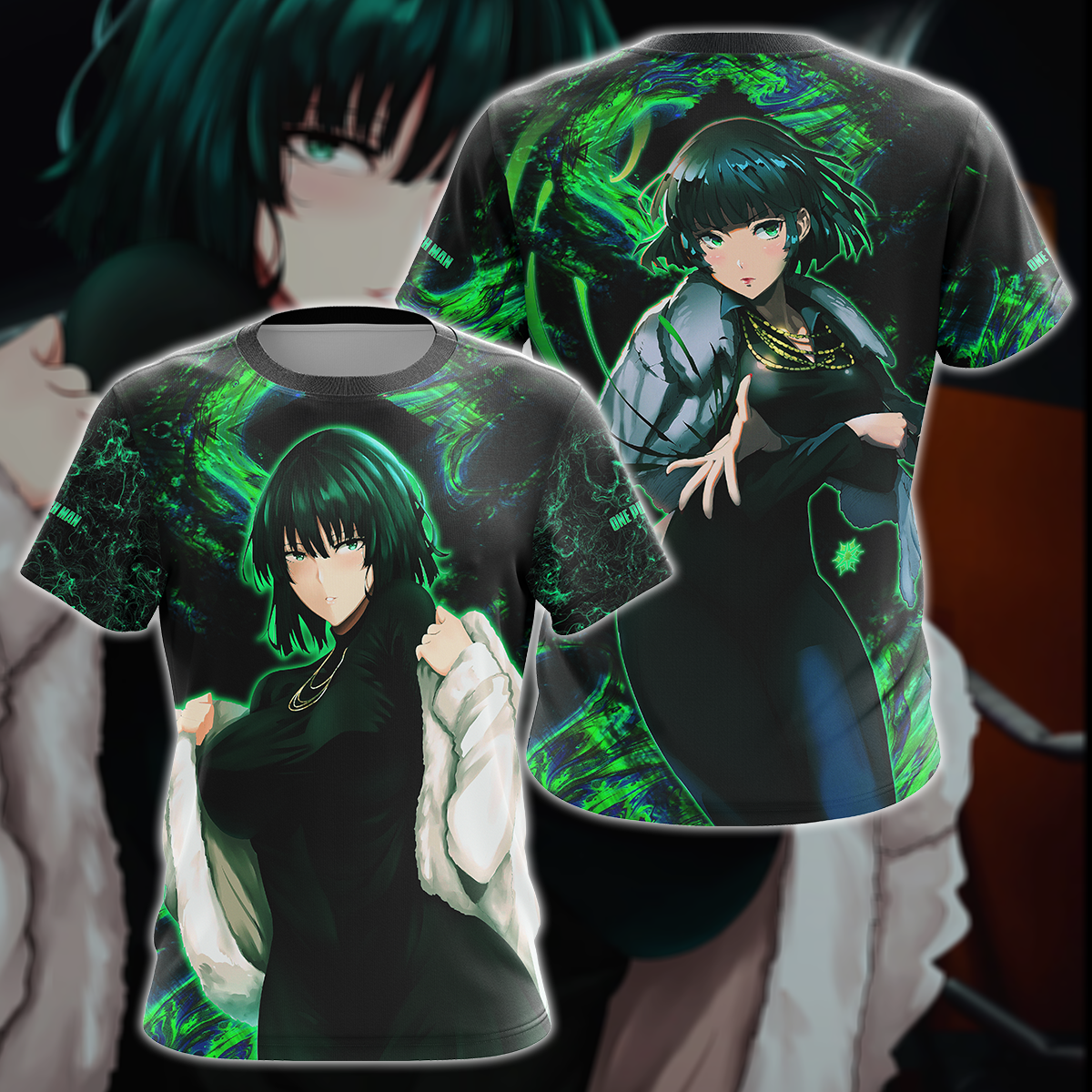 One Punch Man Fubuki 3D All Over Print T-shirt Tank Top Zip One Punch Man Fubuki 3D All Over Print T-shirt Tank Top Zip