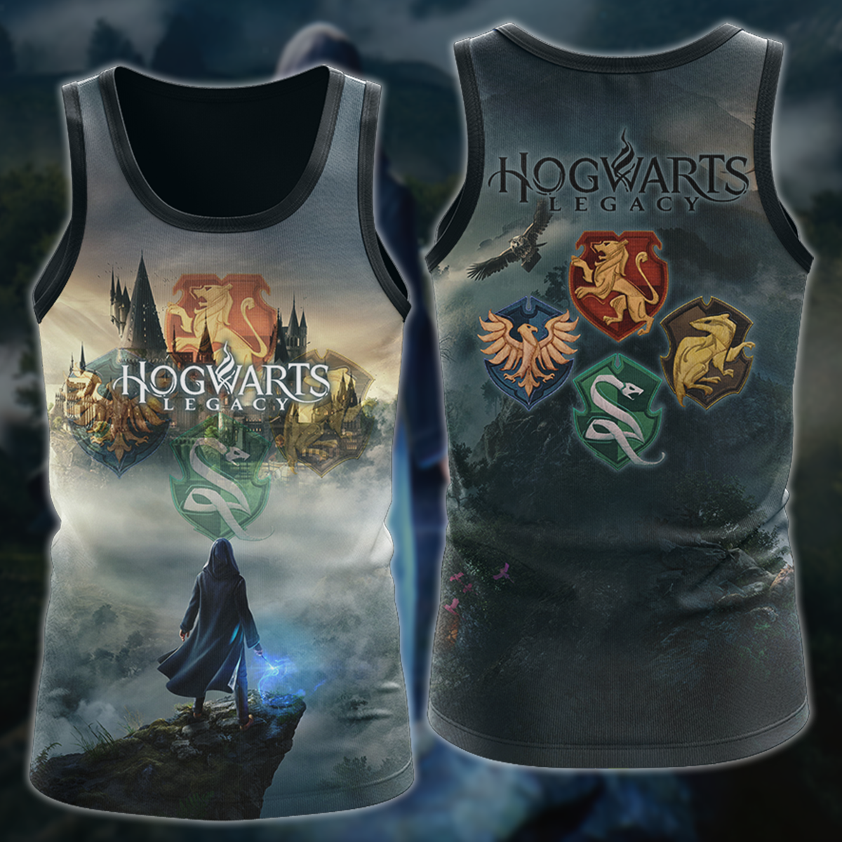 Hogwarts Legacy Video Game 3D All Over Printed T-shirt Tank Top Zip Hoodie Pullover Hoodie Hawaiian Shirt Beach Shorts Jogger Tank Top