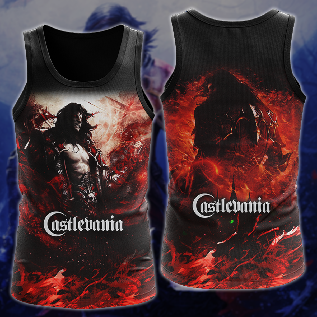 Castlevania Video Game 3D All Over Printed T-shirt Tank Top Zip Hoodie Pullover Hoodie Hawaiian Shirt Beach Shorts Jogger Tank Top