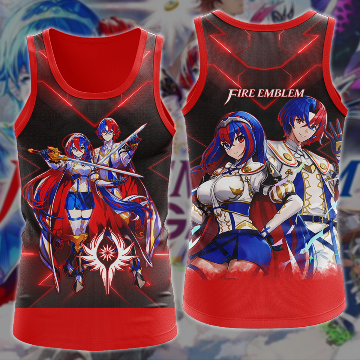 Fire Emblem Engage Video Game 3D All Over Printed T-shirt Tank Top Zip Hoodie Pullover Hoodie Hawaiian Shirt Beach Shorts Jogger Tank Top