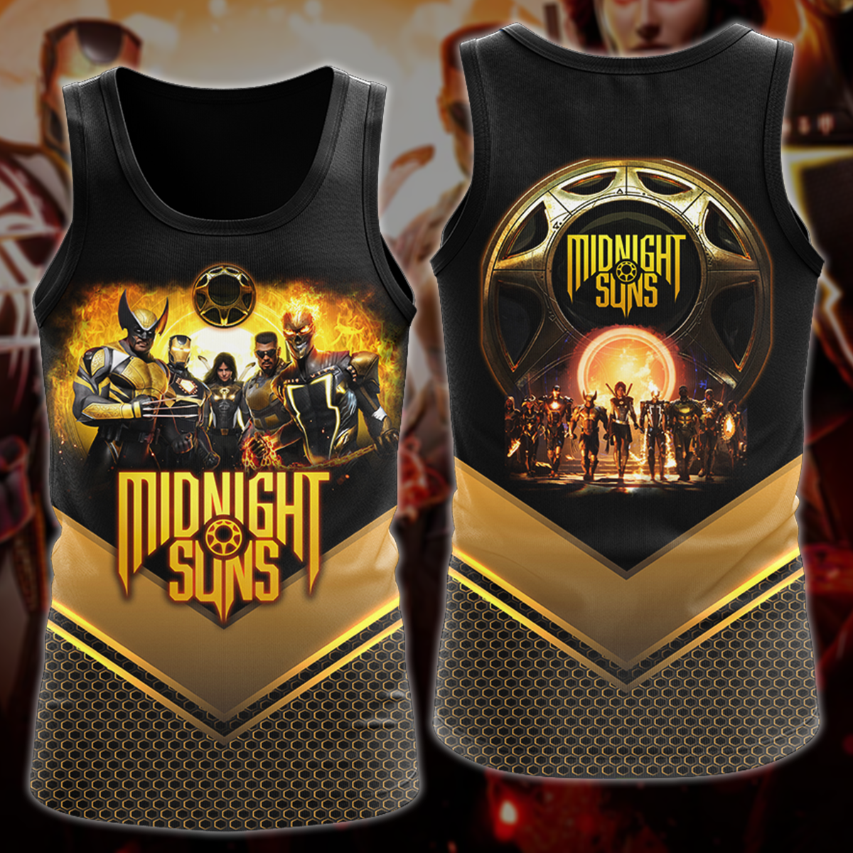 Midnight Suns Video Game 3D All Over Printed T-shirt Tank Top Zip Hoodie Pullover Hoodie Hawaiian Shirt Beach Shorts Jogger Tank Top