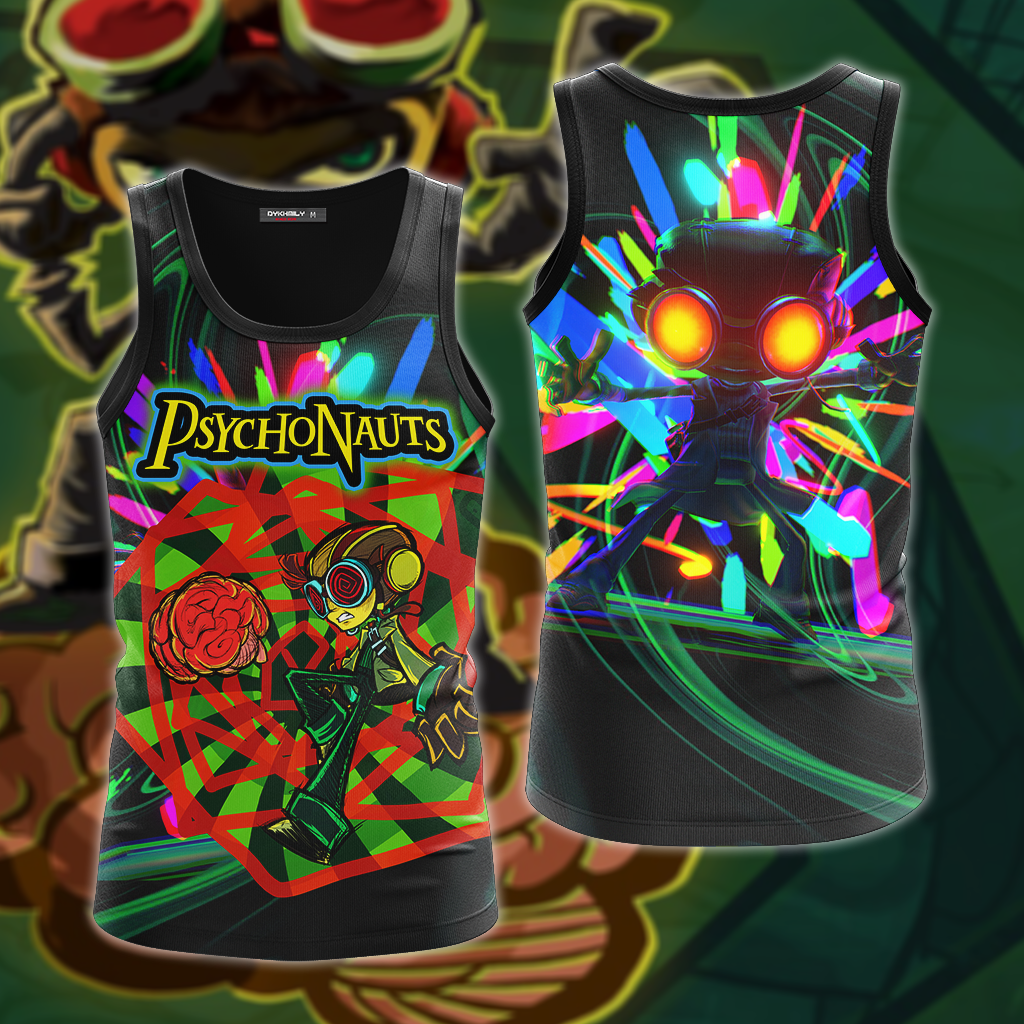 Psychonauts 2 3D All Over Print T-shirt Tank Top Zip Hoodie Pullover Hoodie Hawaiian Shirt Beach Shorts Jogger Tank Top