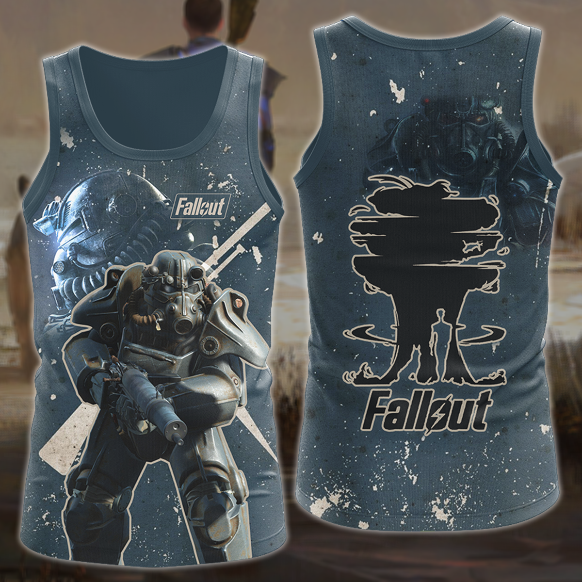 Fallout 4 Video Game 3D All Over Printed T-shirt Tank Top Zip Hoodie Pullover Hoodie Hawaiian Shirt Beach Shorts Jogger Tank Top