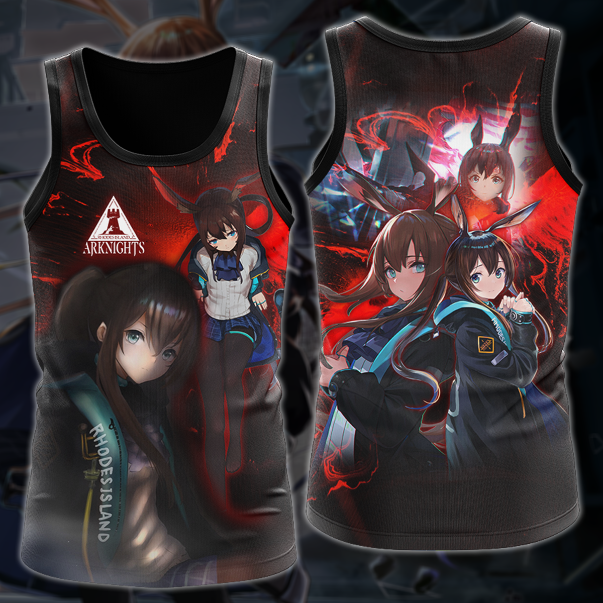 Arknights Video Game 3D All Over Print T-shirt Tank Top Zip Hoodie Pullover Hoodie Hawaiian Shirt Beach Shorts Jogger Tank Top