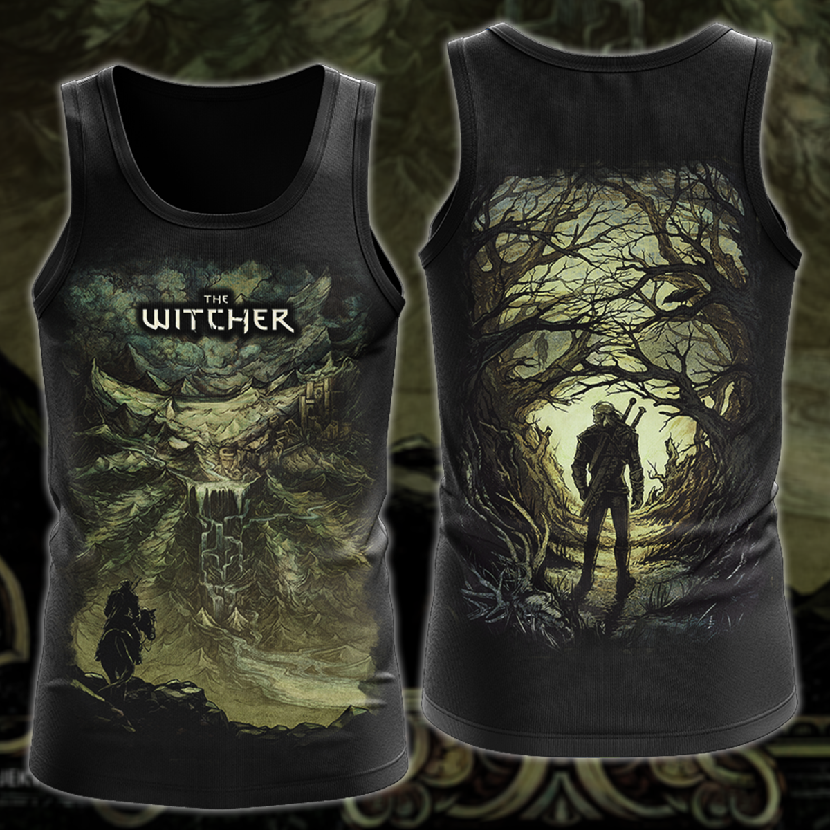 The Witcher Video Game 3D All Over Printed T-shirt Tank Top Zip Hoodie Pullover Hoodie Hawaiian Shirt Beach Shorts Jogger Tank Top