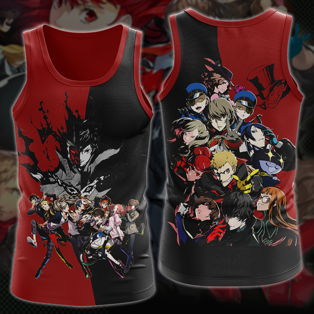 Persona 5 Royal Video Game 3D All Over Printed T-shirt Tank Top Zip Hoodie Pullover Hoodie Hawaiian Shirt Beach Shorts Jogger Tank Top