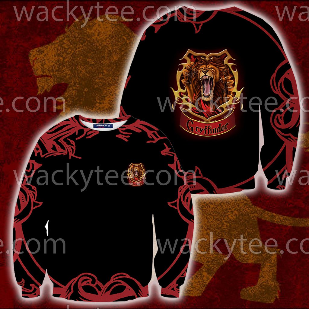 Brave Like A Gryffindor Harry Potter 3D Sweater