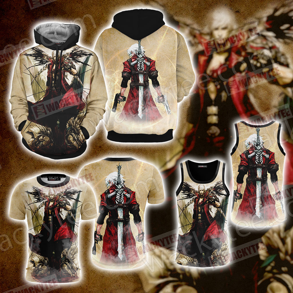 Devil Cry Man Dante Video Game Unisex 3D T-shirt