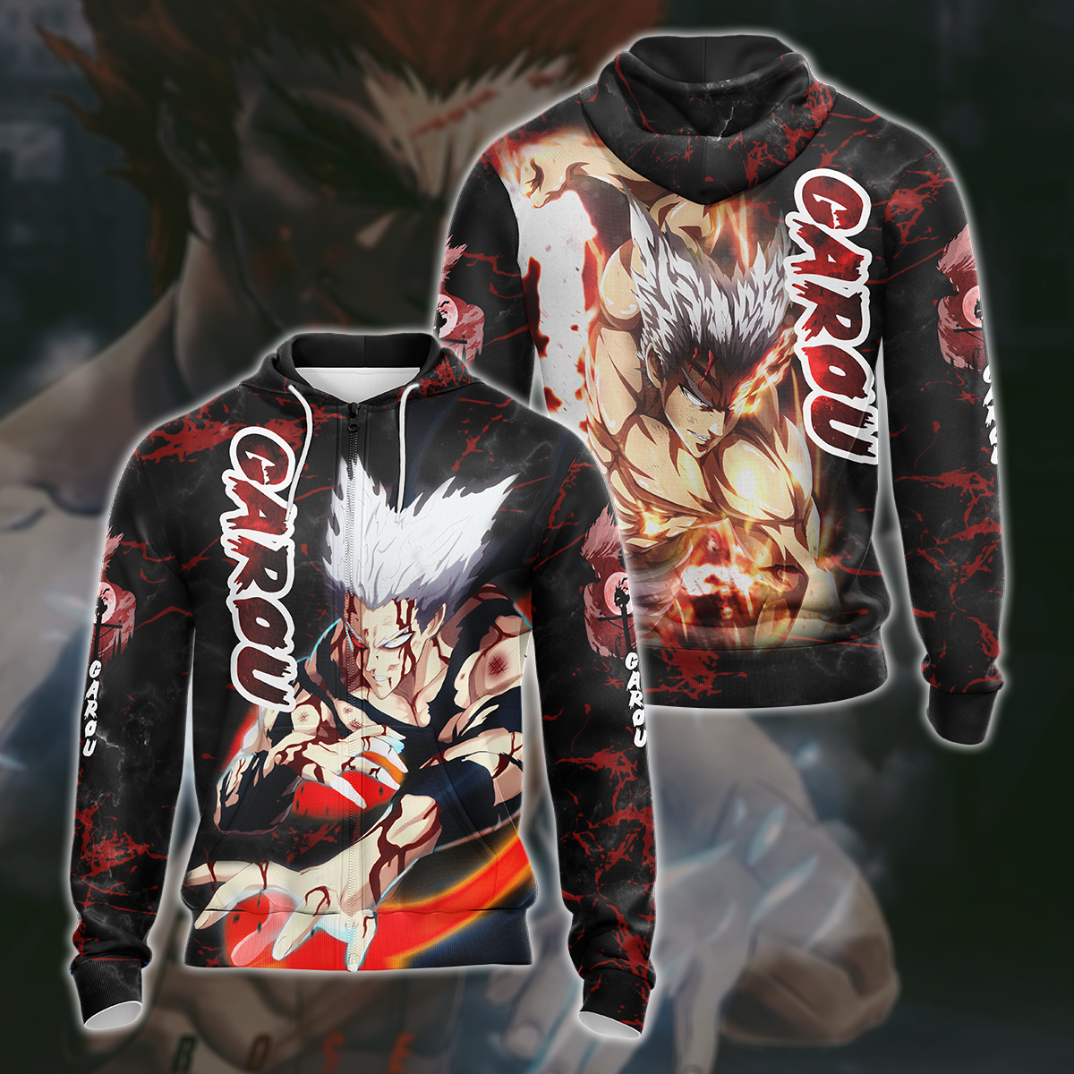 One Punch Man Garou 3D All Over Print T-shirt Tank Top Zip Hoodie Pullover Hoodie Hawaiian Shirt Beach Shorts Jogger Zip Hoodie