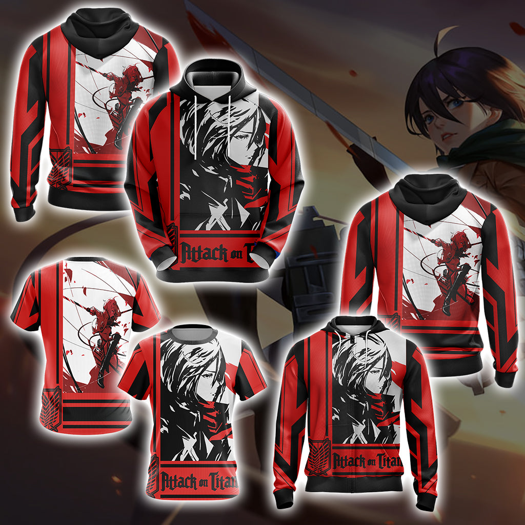 Attack on Titan - Mikasa Ackerman Unisex 3D T-shirt