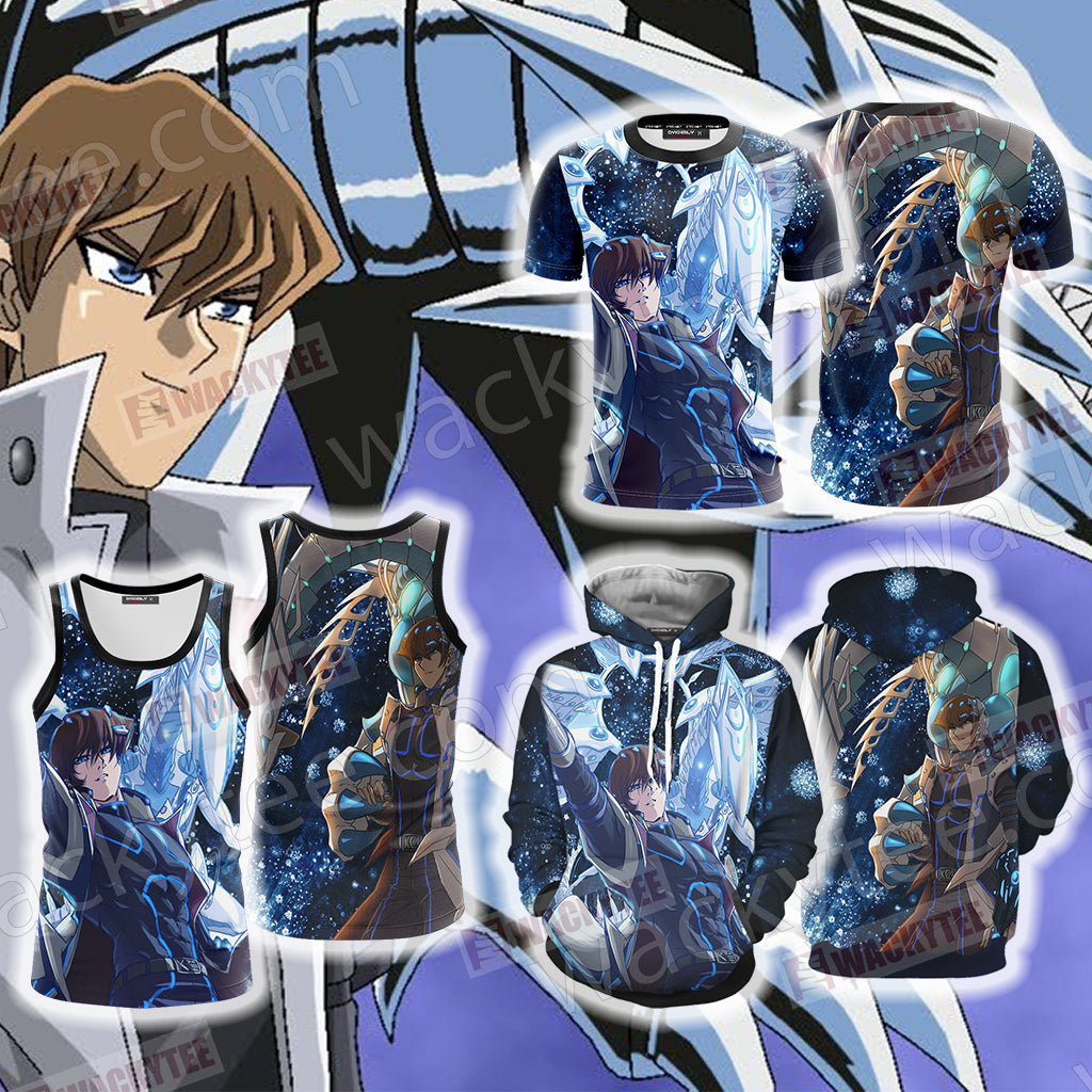Yu Gi Oh! Seto Kaiba And Blue-eyes White Dragon Unisex 3D T-shirt