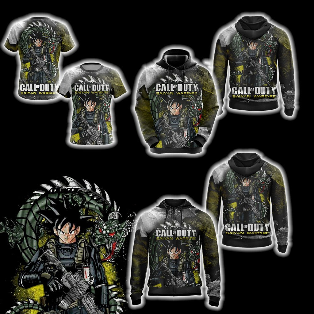 Call of Duty Game Goku Unisex 3D T-shirt