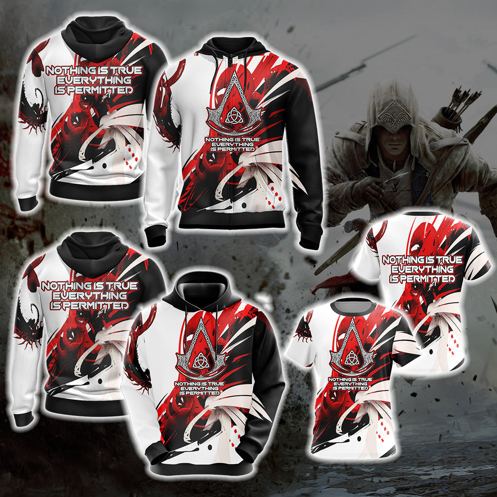 Nothing Is True Everything Is Permitte Unisex 3D T-shirt