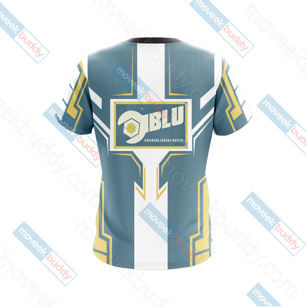 Team Fortress 2 - BLU - BUILDERS LEAGUE UNITED Unisex 3D T-shirt