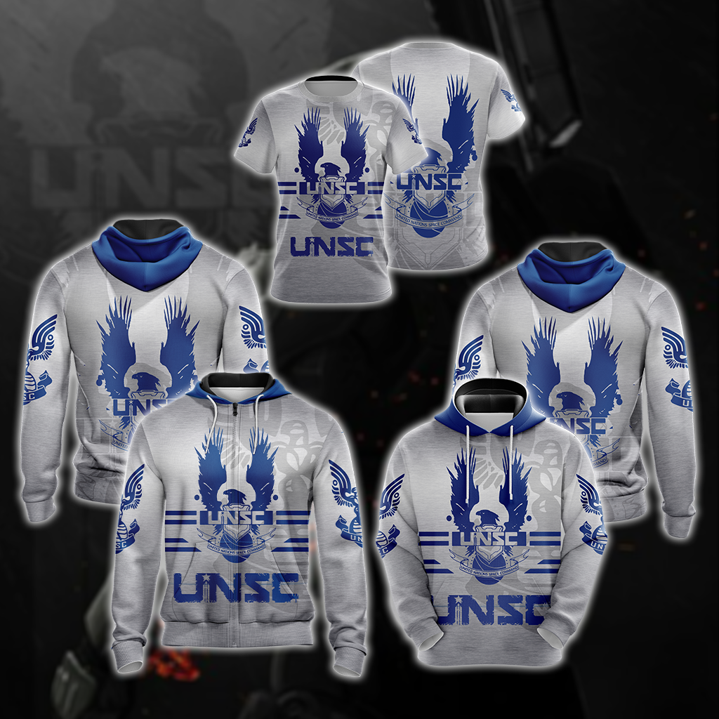 Halo - United Nation Space Command Unisex 3D T-shirt