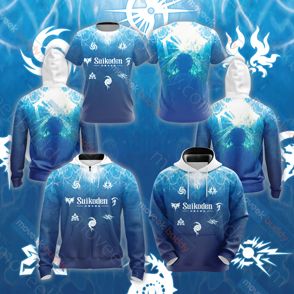 Suikoden- True Runes Unisex 3D T-shirt