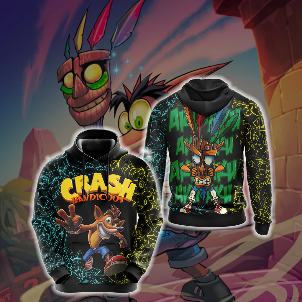 Crash Bandicoot New Unisex 3D T-shirt Hoodie