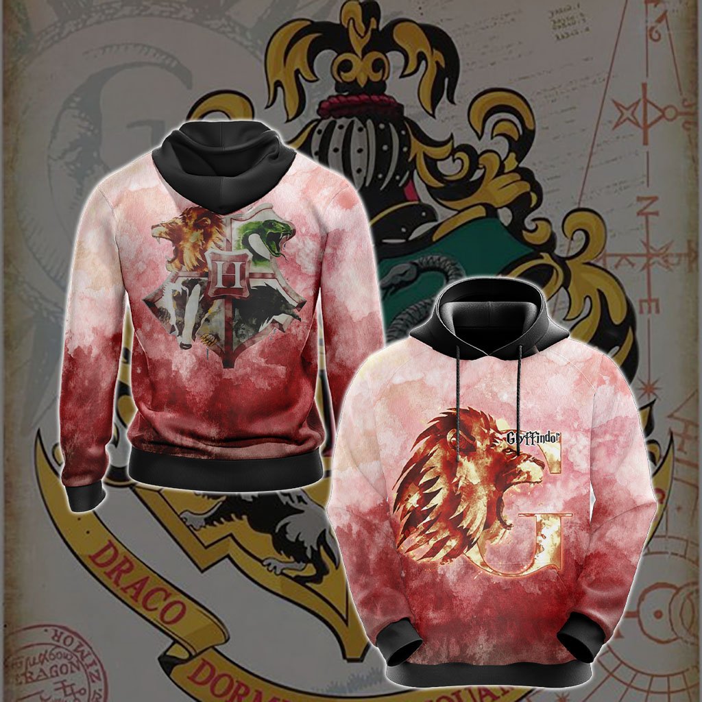 Brave Like A Gryffindor Harry Potter New Version Unisex 3D T-shirt Hoodie
