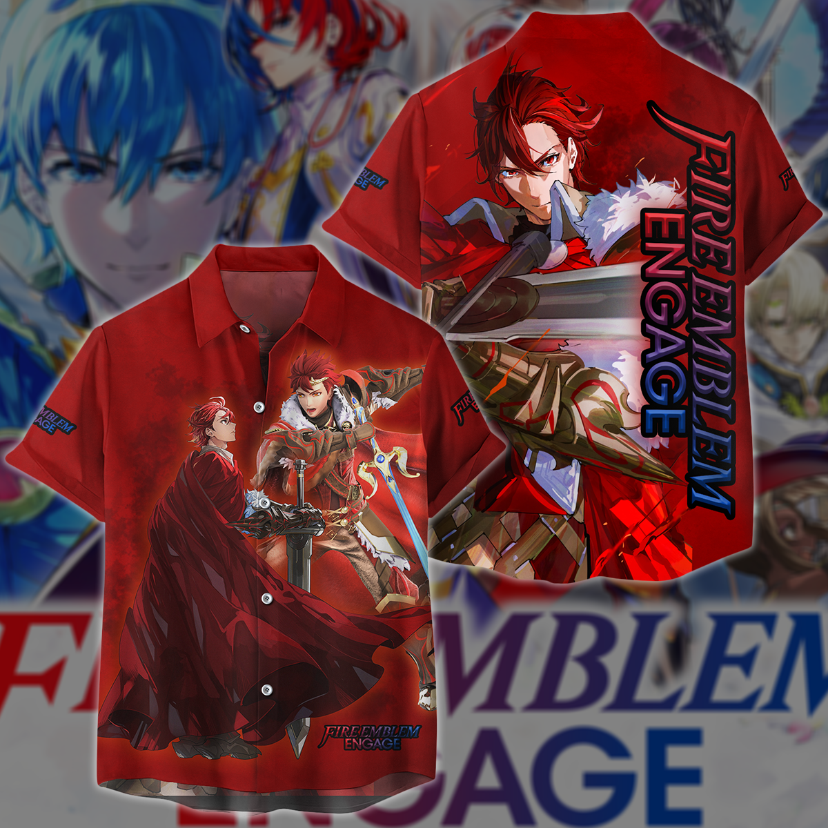 Fire Emblem: Engage Video Game 3D All Over Printed T-shirt Tank Top Zip Hoodie Pullover Hoodie Hawaiian Shirt Beach Shorts Jogger Hawaiian Shirt